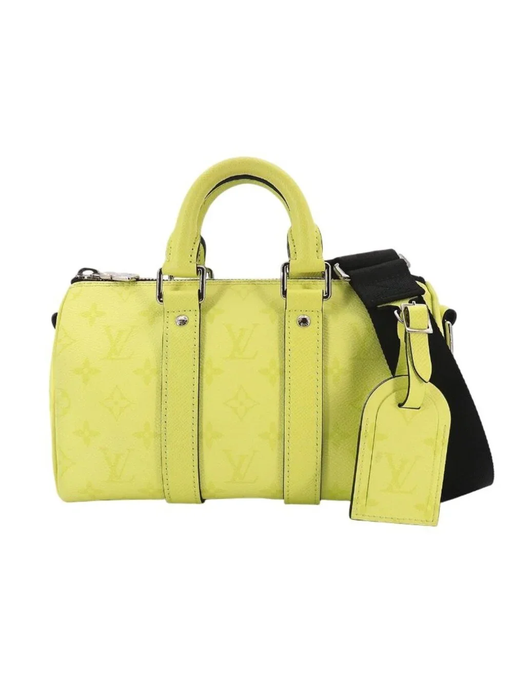 Louis Vuitton Taigarama Keepall Bandouliere 25 2-Way Bag Lemon Yellow